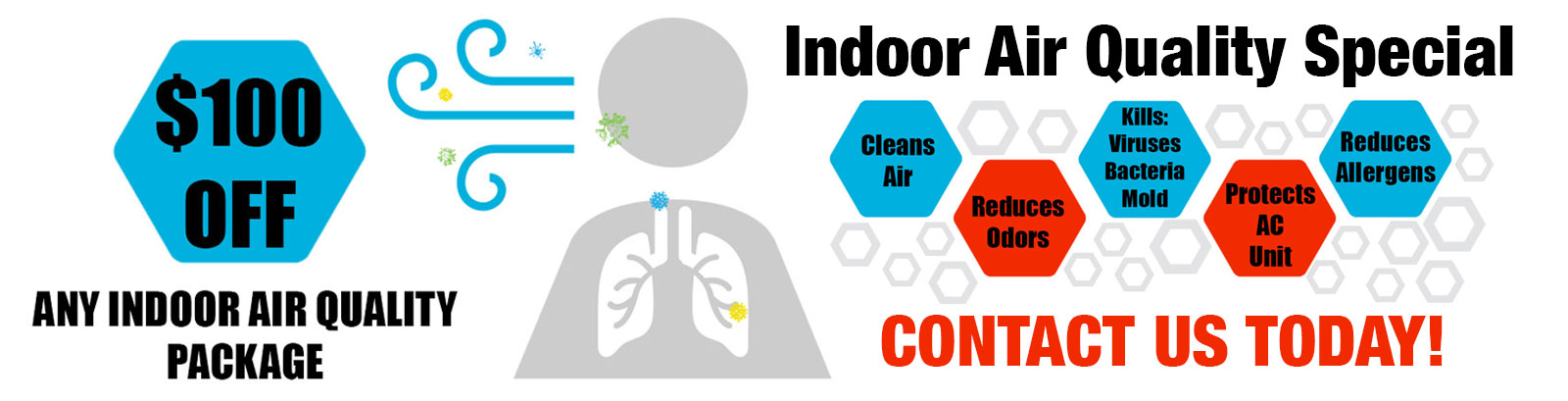 $100 Off Any Indoor Air Quality Package